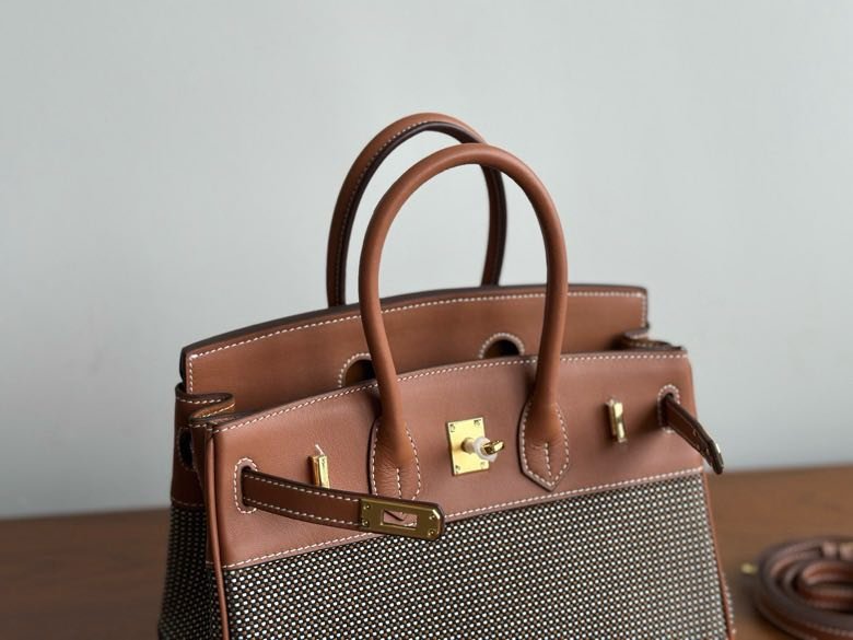 Сумка HERMES BIRKIN 25 Chestnut в коже Swfit 25 см фото 5