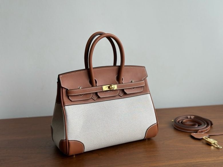 Сумка HERMES BIRKIN 25 Chestnut в коже Swfit 25 см фото 5