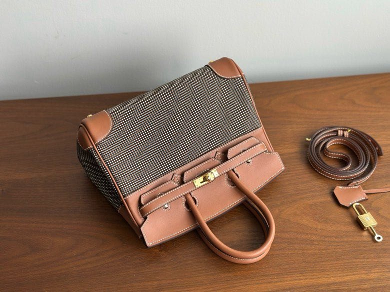 Сумка HERMES BIRKIN 25 Chestnut в коже Swfit 25 см фото 7