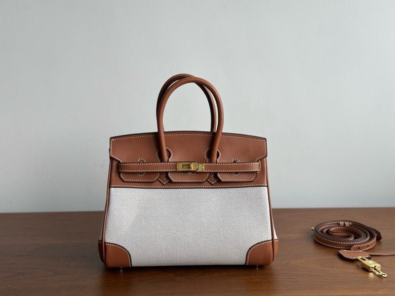 Сумка HERMES BIRKIN 25 Chestnut в коже Swfit 25 см фото 7