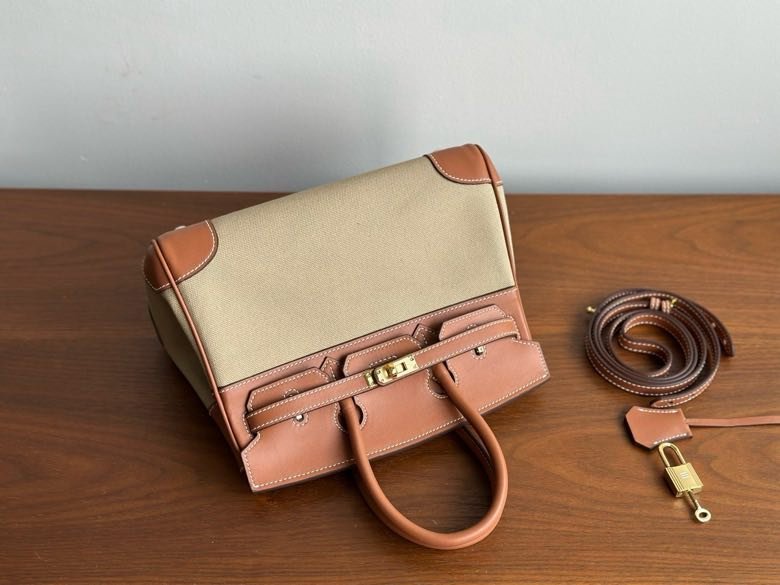 Сумка HERMES BIRKIN 25 Chestnut в шкірі Swfit 25 см фото 7