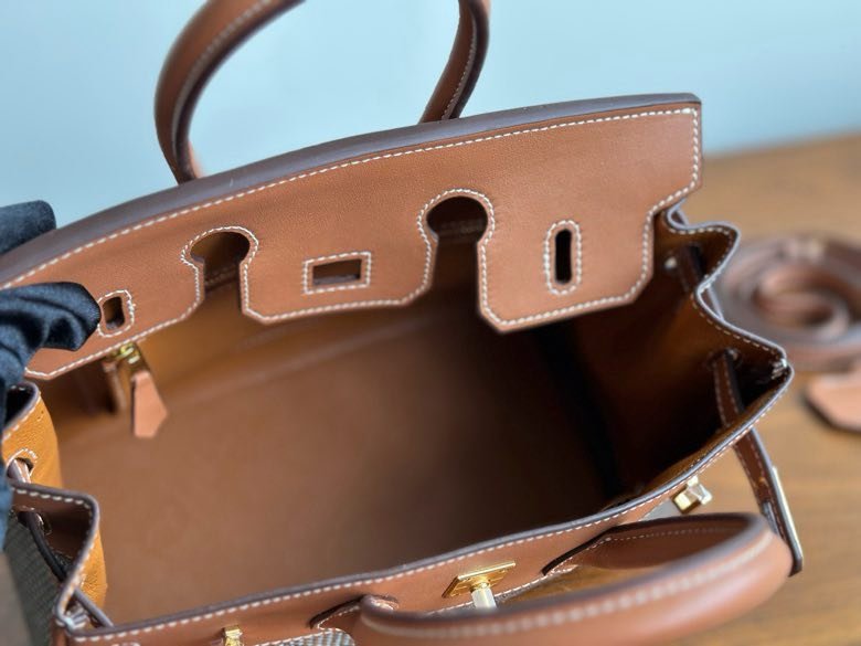 Сумка HERMES BIRKIN 25 Chestnut в коже Swfit 25 см фото 8