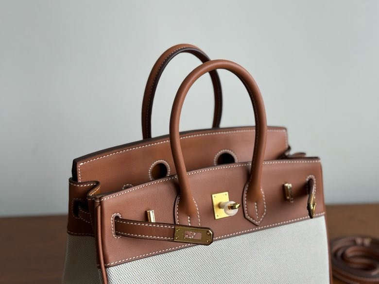 Сумка HERMES BIRKIN 25 Chestnut в коже Swfit 25 см фото 8