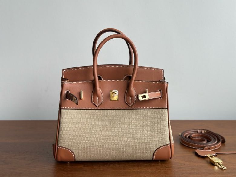 Сумка HERMES BIRKIN 25 Chestnut в шкірі Swfit 25 см фото 8