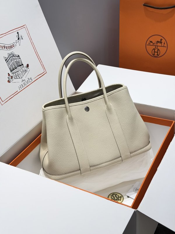 Сумка Hermes Garden Party 30 см женская кожаная