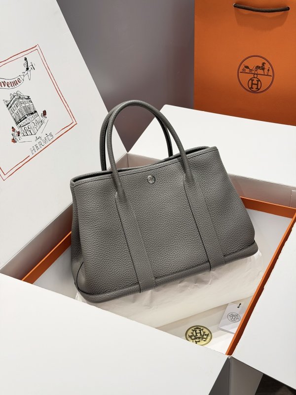 Сумка Hermes Garden Party 30 см женская кожаная