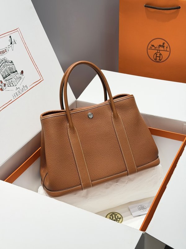 Сумка Hermes Garden Party 30 см женская кожаная