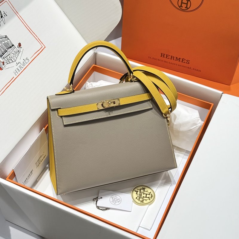 Сумка из кожи Epsom Kelly 25 см