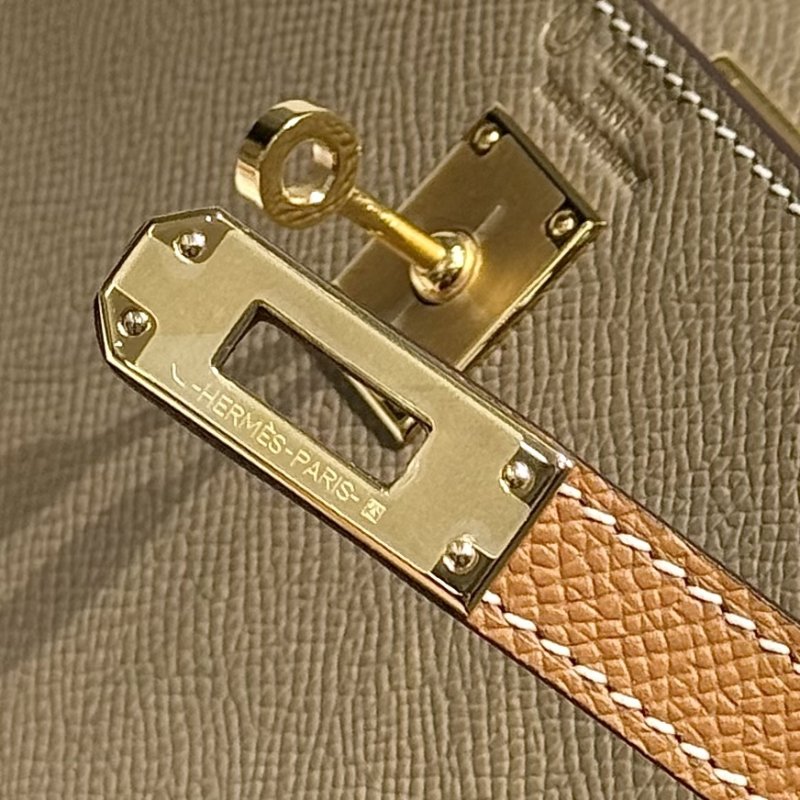 Сумка из кожи Epsom Kelly 25 см фото 2