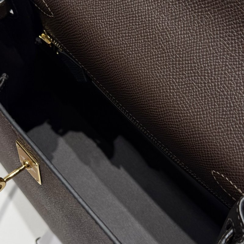 Сумка из кожи Epsom Kelly 25 см фото 6