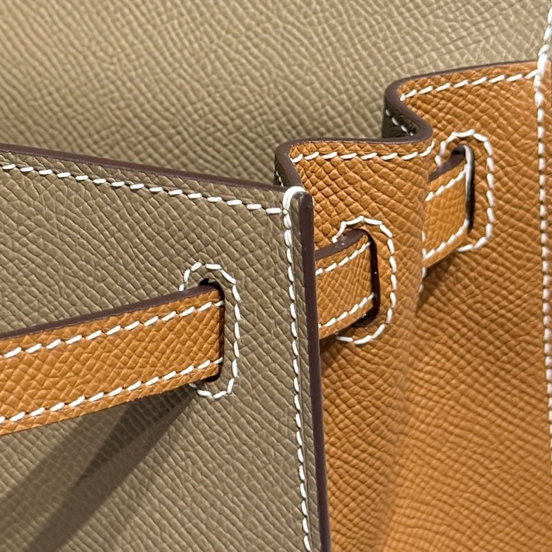 Сумка из кожи Epsom Kelly 25 см фото 6