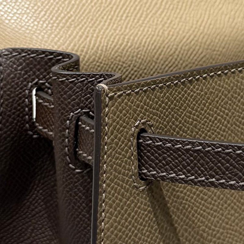 Сумка из кожи Epsom Kelly 25 см фото 6