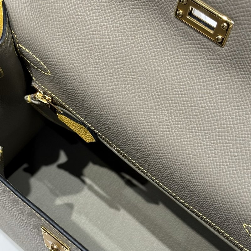 Сумка из кожи Epsom Kelly 25 см фото 8