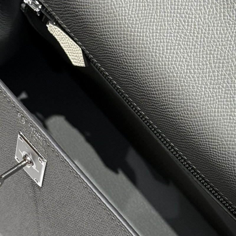 Сумка из кожи Epsom Kelly 25 см фото 8