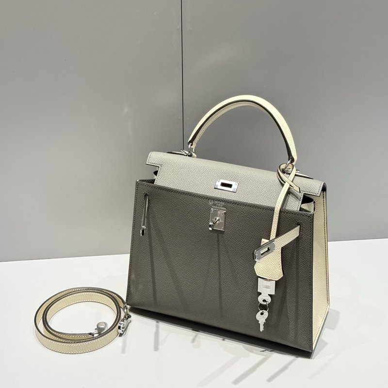 Сумка из кожи Epsom Kelly 25 см фото 9