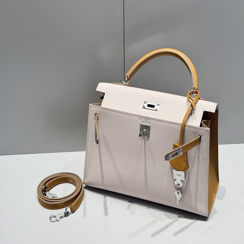 Сумка из кожи Epsom Kelly 25 см фото 9