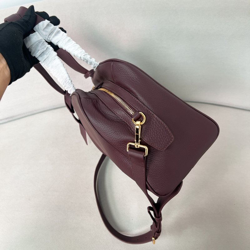 Сумка из натуральной зернистой кожи 33 см фото 3