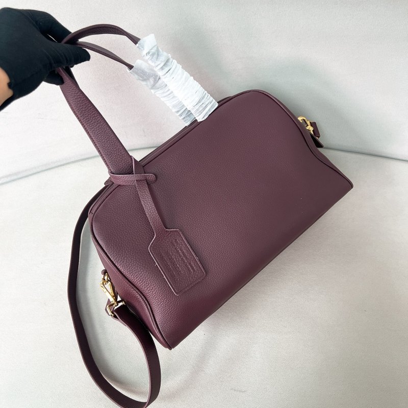 Сумка из натуральной зернистой кожи 33 см фото 4