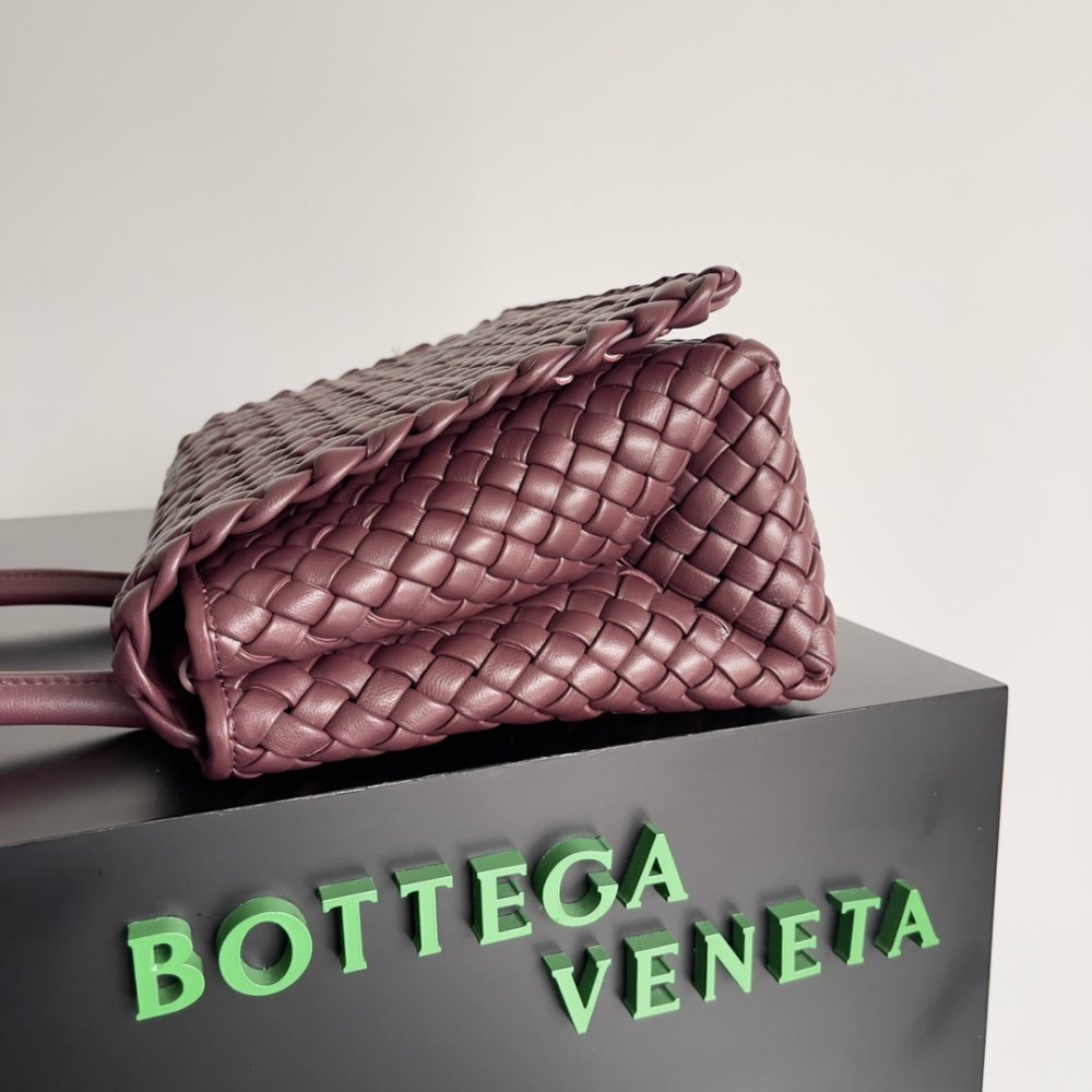 Сумка из плетеной кожи 26 см фото 2