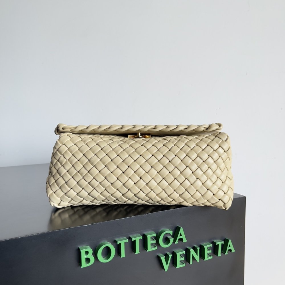 Сумка из плетеной кожи 26 см фото 3