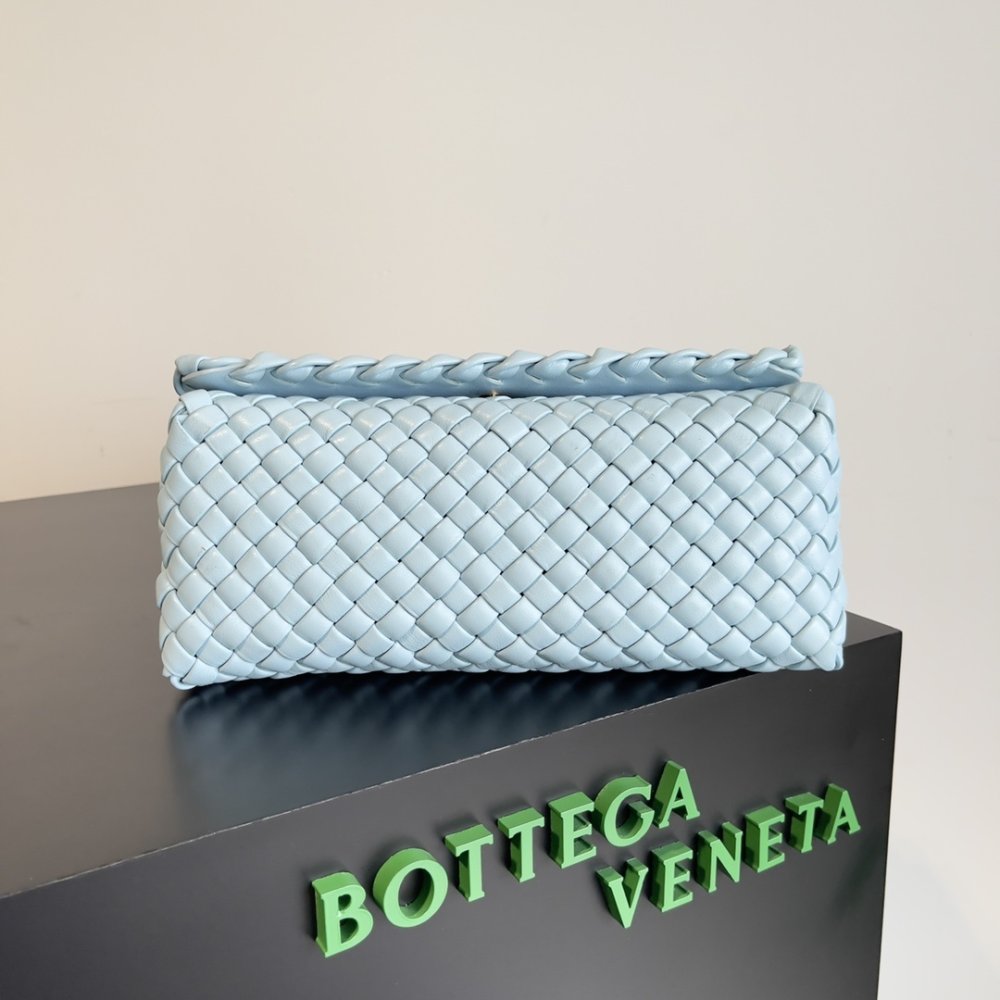 Сумка из плетеной кожи 26 см фото 4