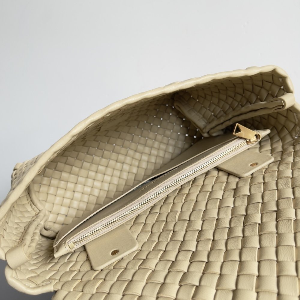 Сумка из плетеной кожи 26 см фото 9