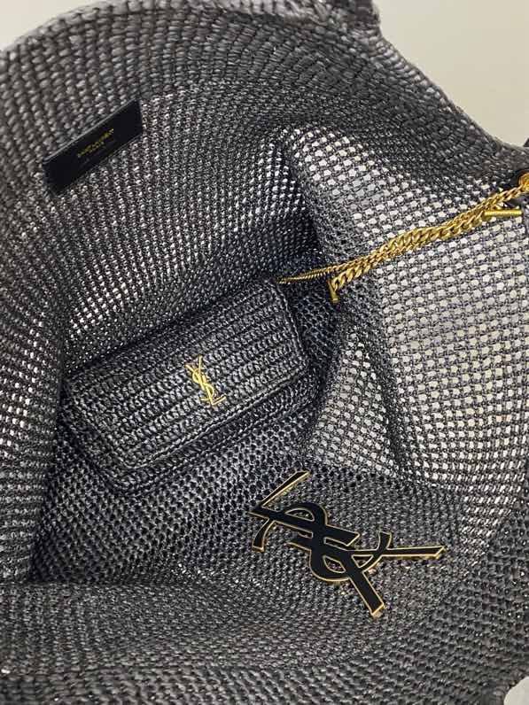 Сумка з рафии абрикосового кольори 55 см фото 4