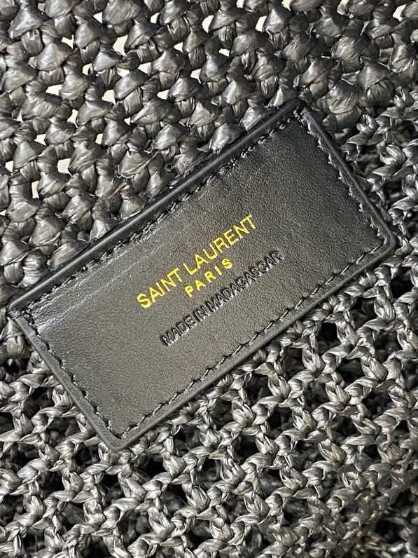 Сумка з рафии абрикосового кольори 55 см фото 7