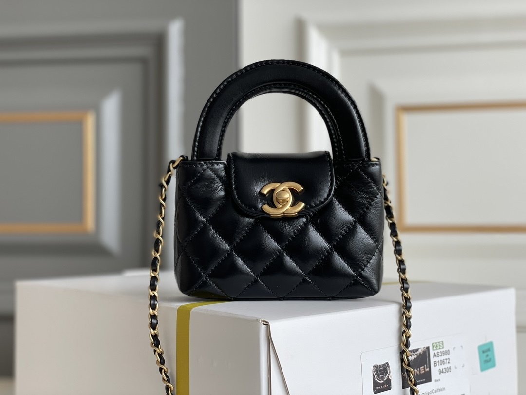 A bag Kelly 23K Mini 12 cm women's leather