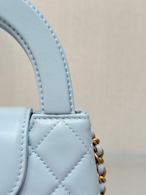 Сумка Kelly 25C нежно голубая фото 2
