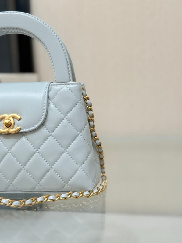 Сумка Kelly 25C нежно голубая фото 5