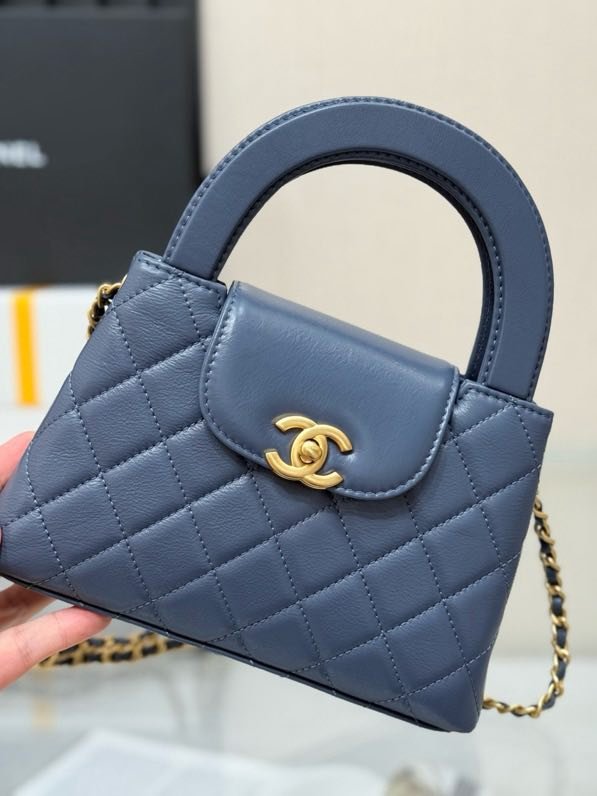 Сумка Kelly 25C темно синяя фото 3