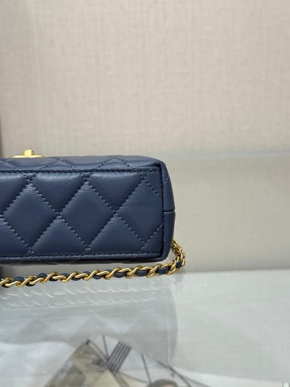 Сумка Kelly 25C темно синяя фото 5