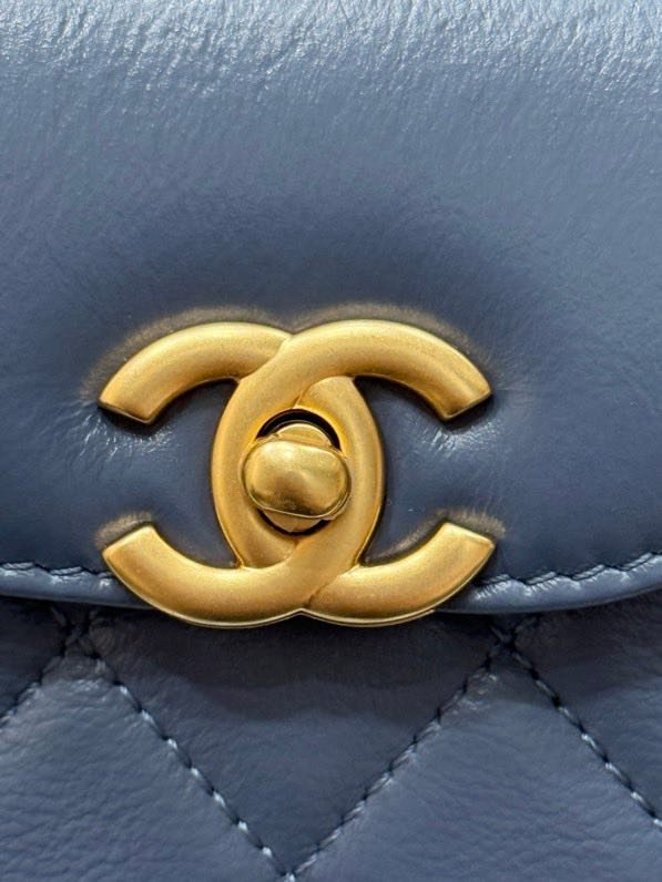 Сумка Kelly 25C темно синяя фото 6