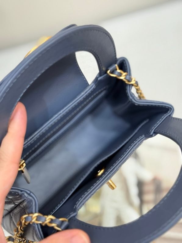 Сумка Kelly 25C темно синяя фото 8