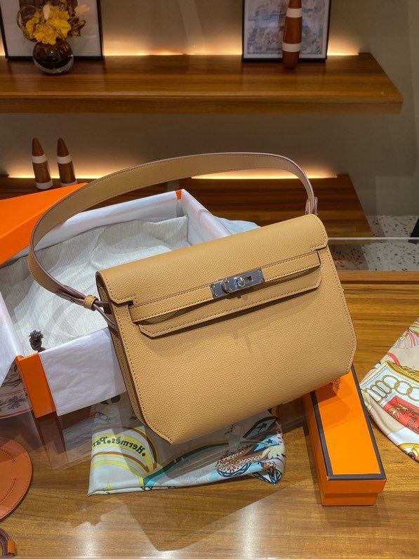 Сумка Kelly Depeches 25 см из кожи Epsom фото 2