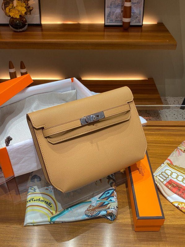 Сумка Kelly Depeches 25 см из кожи Epsom фото 3