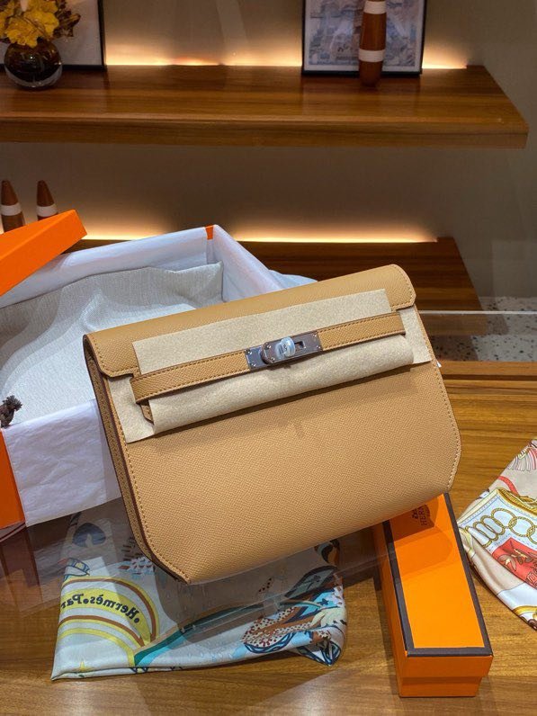 Сумка Kelly Depeches 25 см из кожи Epsom фото 4