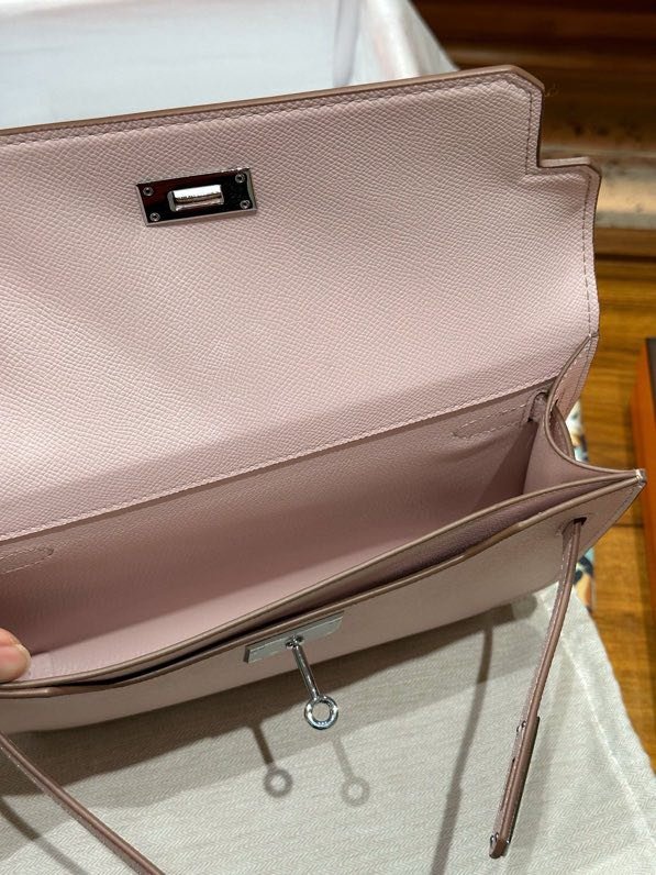 Сумка Kelly Depeches 25 см из кожи Epsom фото 6