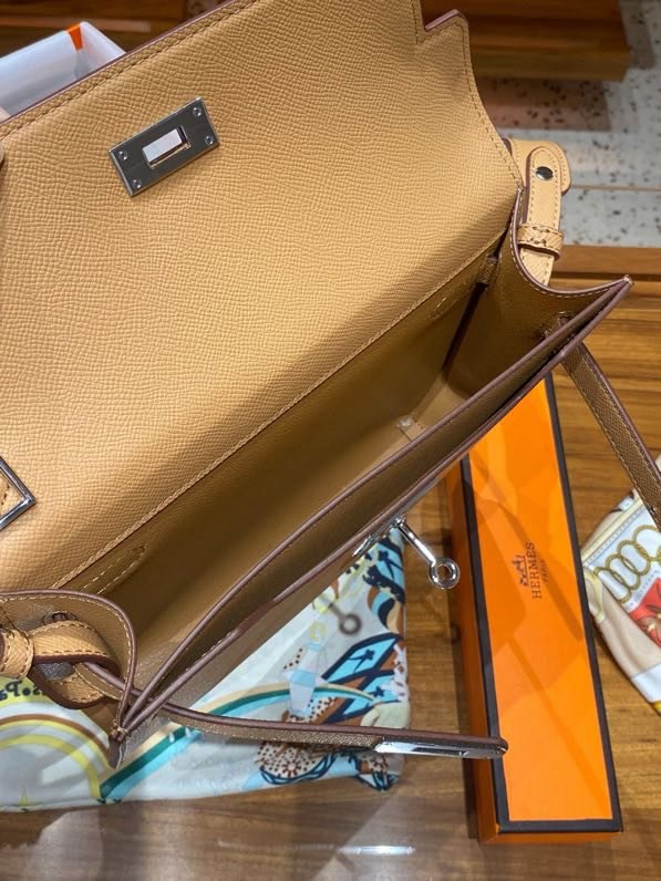 Сумка Kelly Depeches 25 см из кожи Epsom фото 7