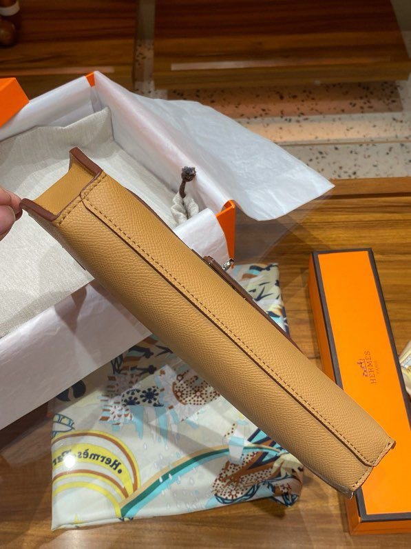 Сумка Kelly Depeches 25 см из кожи Epsom фото 9