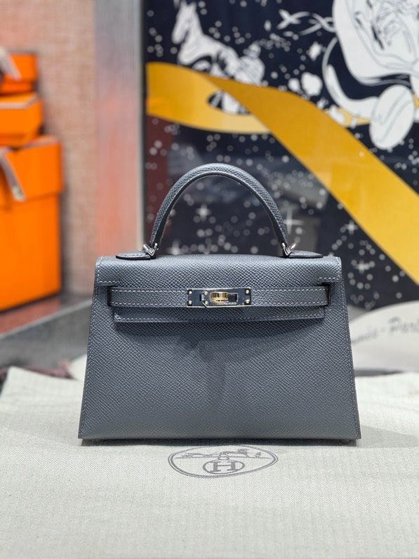 Сумка Kelly Mini 20 см в коже Epsom