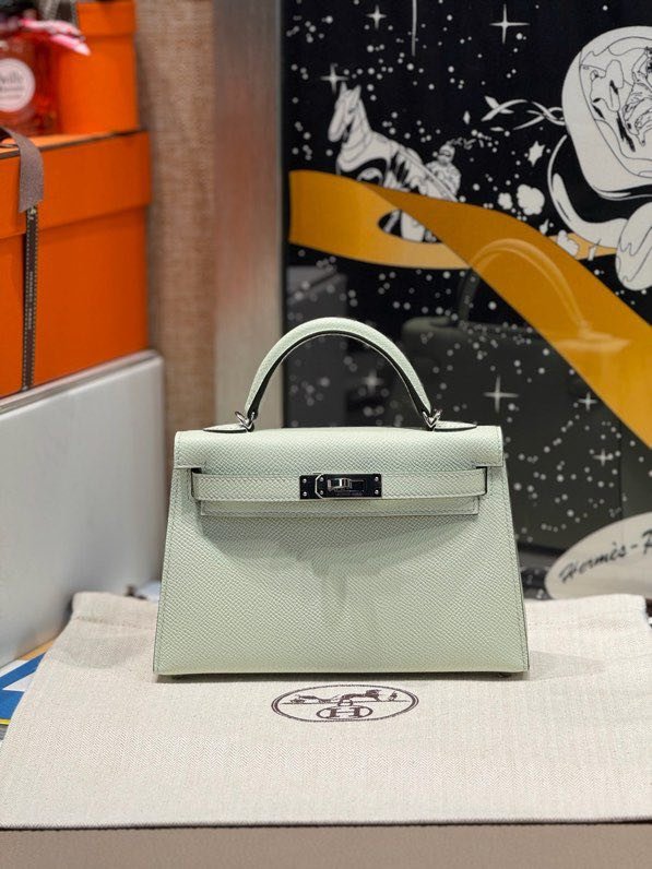 Сумка Kelly Mini 20 см в коже Epsom