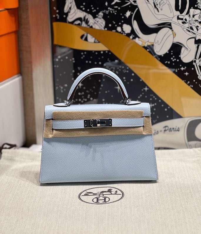 Сумка Kelly Mini 20 см в коже Epsom