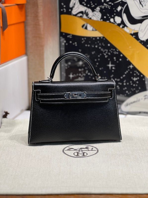 Сумка Kelly Mini 20 см в коже Epsom
