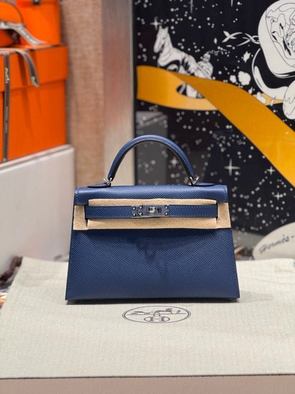 Сумка Kelly Mini 20 см в коже Epsom