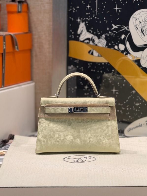 Сумка Kelly Mini 20 см в коже Epsom