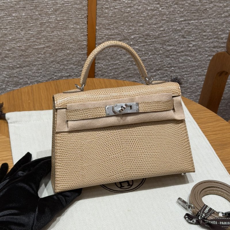 Сумка Kelly mini 20 см в коже Ящерицы