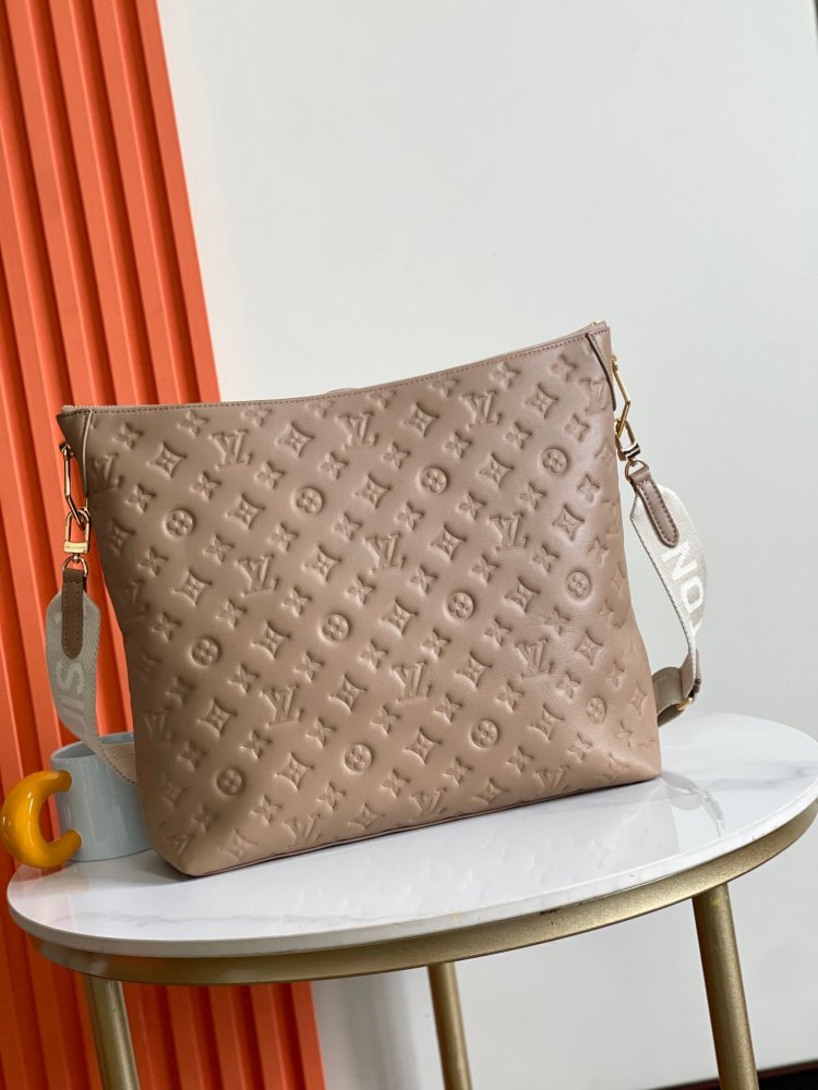 Сумка хобо Coussin кожаная 38 см фото 2