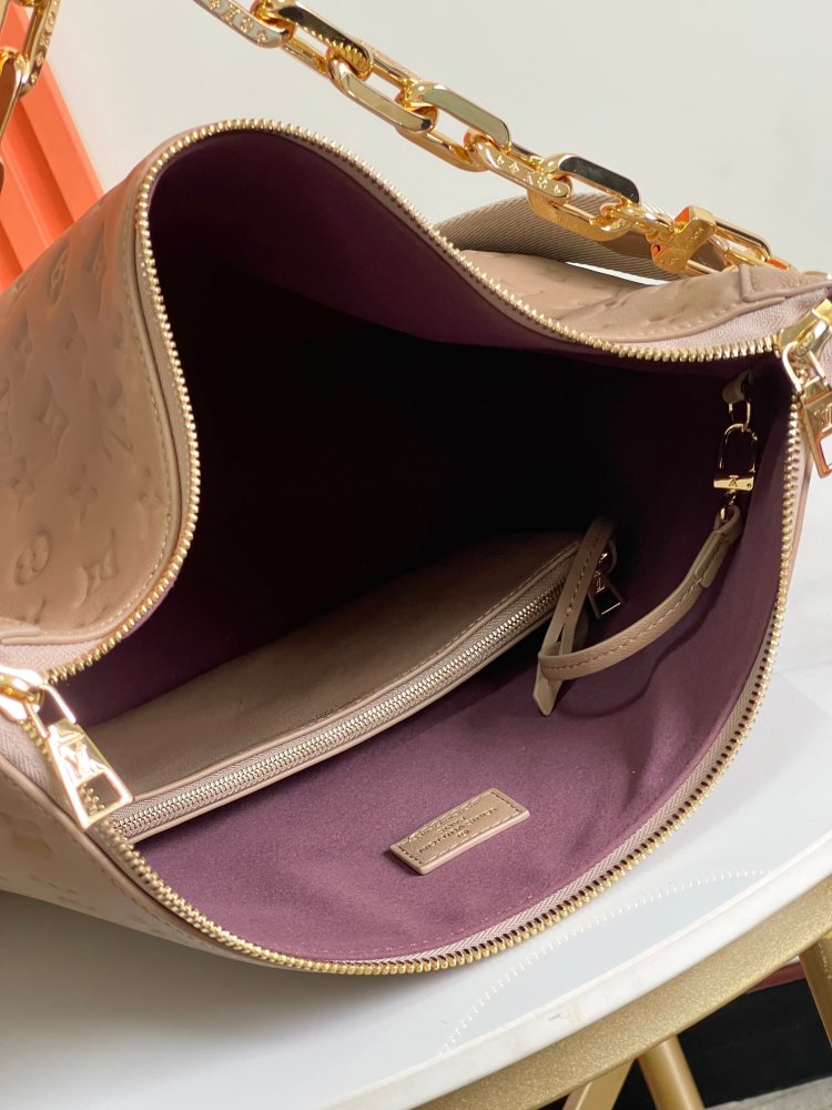 Сумка хобо Coussin кожаная 38 см фото 7